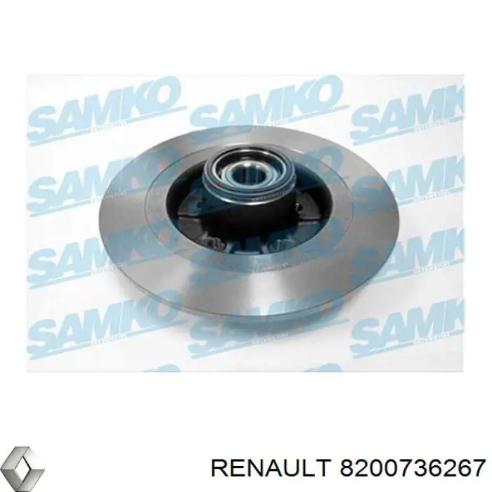 Задні дискові гальма Renault (RVI) 8200736267 ціна, від 77.01 USD