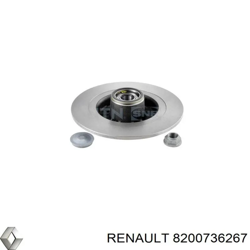 Купити 8200736267 Renault (RVI) Диск заднього гальма