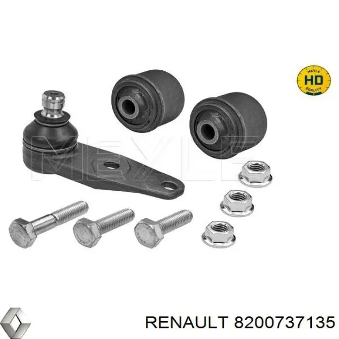 Купити 8200737135 Renault (RVI) Важіль передньої підвіски нижній, правий