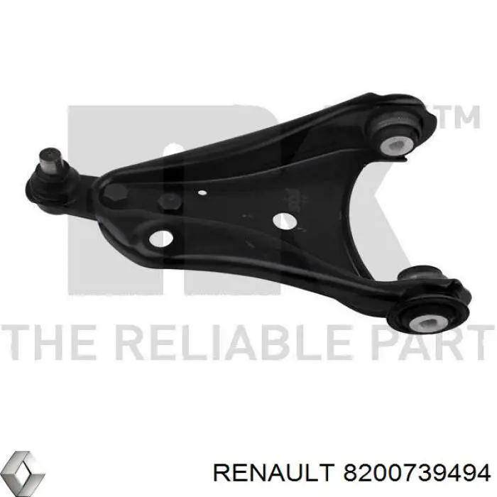 Важіль передній лівий Renault (RVI) 8200739494 ціна, від 34.42 USD