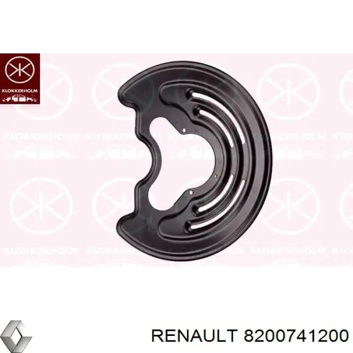 Захист гальмівного диска заднього, лівого 8200741200 Renault (RVI)