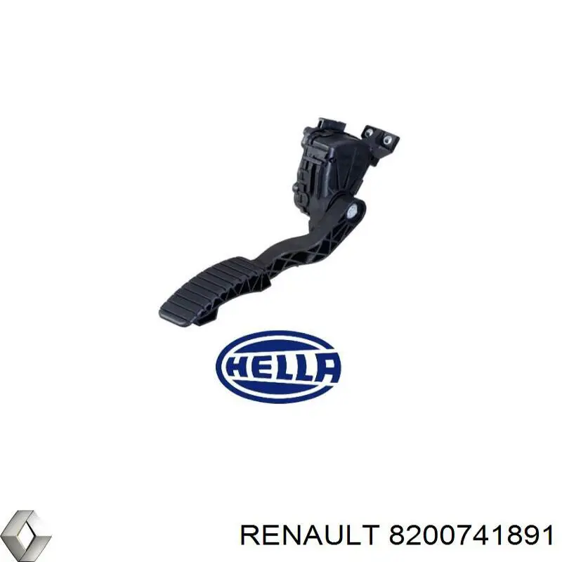 Підаль газу Renault (RVI) 8200741891 ціна, від 14.09 USD
