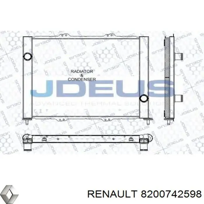 8200742598 Renault (RVI) дифузор (кожух радіатора охолодження)