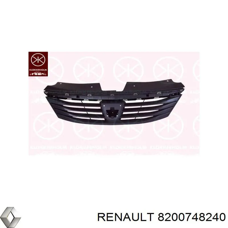 8200748240 Renault (RVI) решітка радіатора