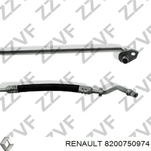 Шланг кондиціонера, від осушувача до випарника Renault (RVI) 8200750974 ціна, від 56.83 USD