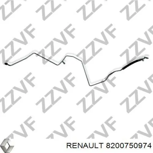 8200750974 Renault (RVI) Шланг кондиціонера, від осушувача до випарника