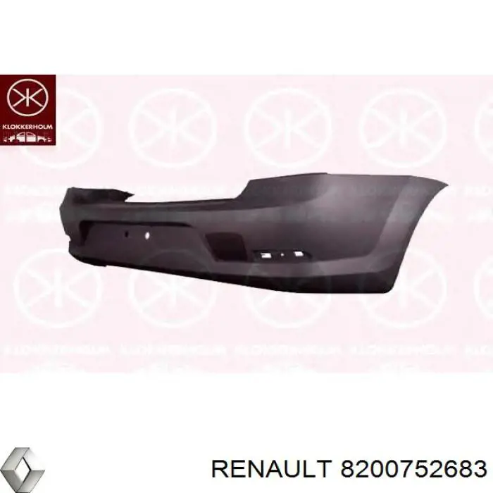 Кожух бампера заднього Renault (RVI) 8200752683 ціна, від 45.47 USD