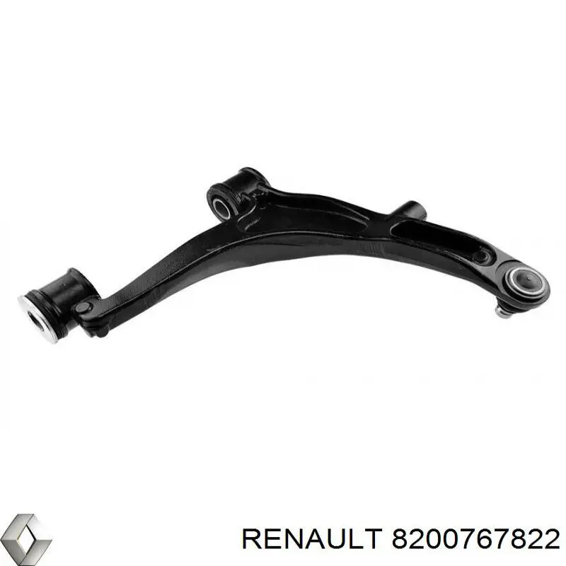 Важіль передньої підвіски нижній, лівий 8200767822 Renault (RVI)