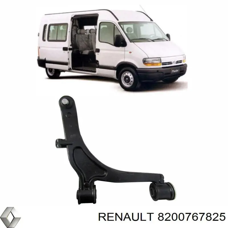 Важіль передньої підвіски нижній, правий Renault (RVI) 8200767825 ціна, від 111.51 USD