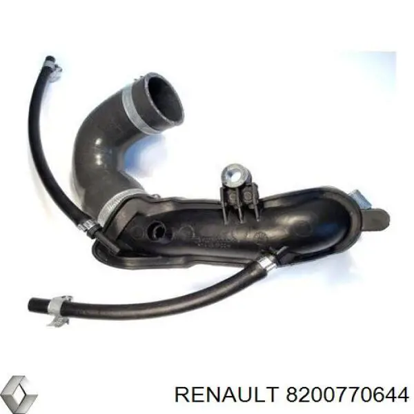 Патрубок повітряний, вихід з турбіни (наддув) 8200770644 Renault (RVI)