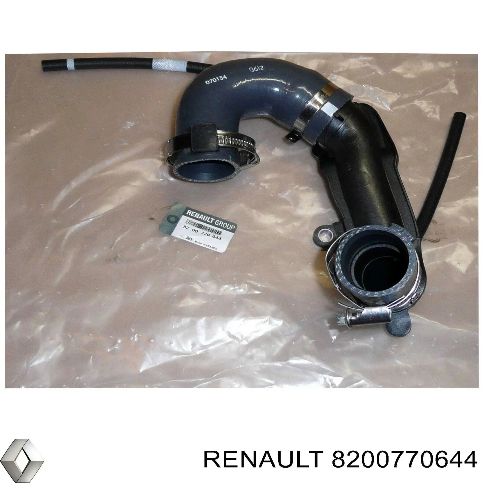 Купити 8200770644 Renault (RVI) Патрубок повітряний, вихід з турбіни (наддув)