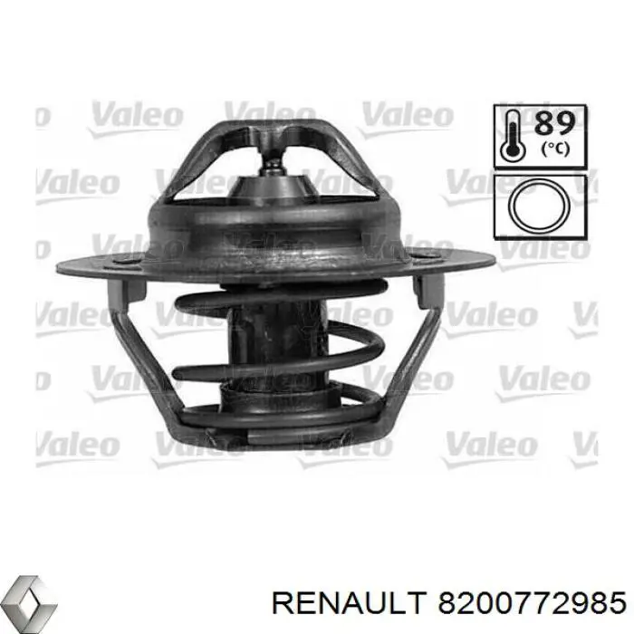 Купити 8200772985 Renault (RVI) Термостат в корпусі