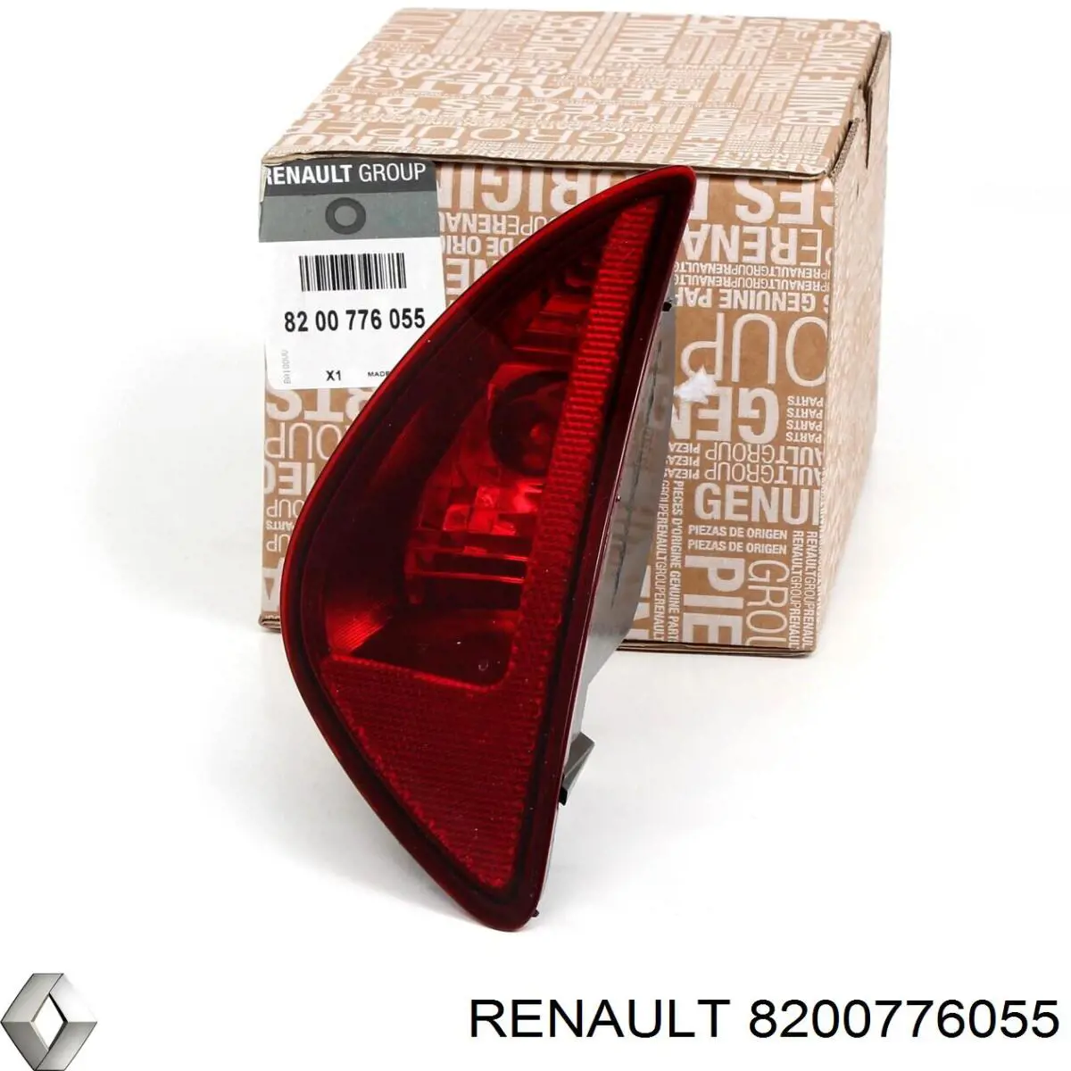 Ліхтар заднього бампера, лівий 8200776055 Renault (RVI)