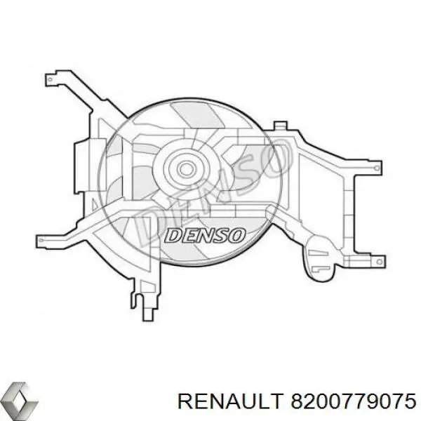 8200779075 Renault (RVI) Електровентилятор радіатора