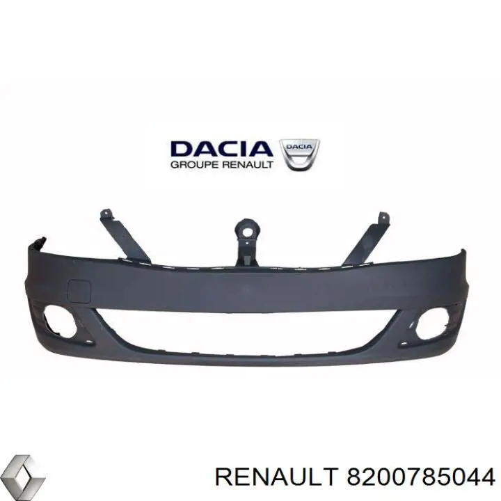 Передній бампер 8200785044 Renault (RVI)
