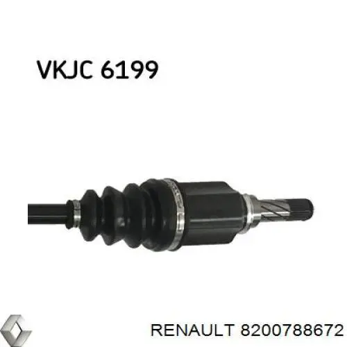 Привід передній лівий Renault (RVI) 8200788672 ціна, від 47.63 USD