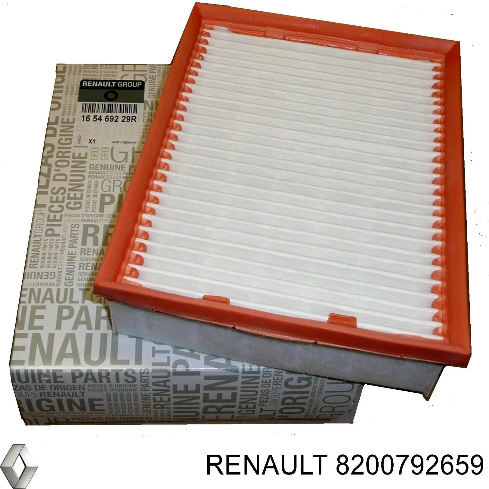 Елемент повітряного фільтра Renault (RVI) 8200792659 ціна, від 10.41 USD