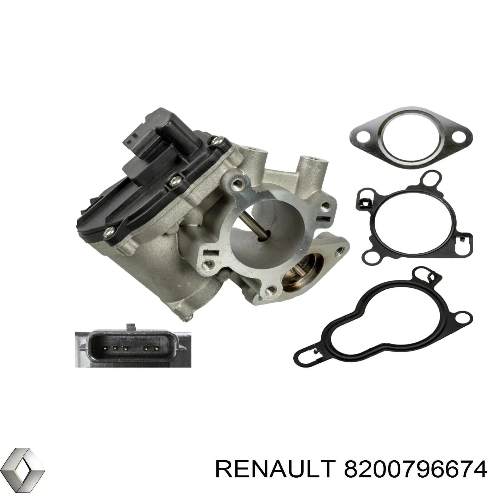 Клапан EGR Renault (RVI) 8200796674 ціна, від 48.48 USD