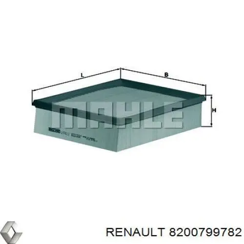 Купити 8200799782 Renault (RVI) Автомобільний фільтр повітря