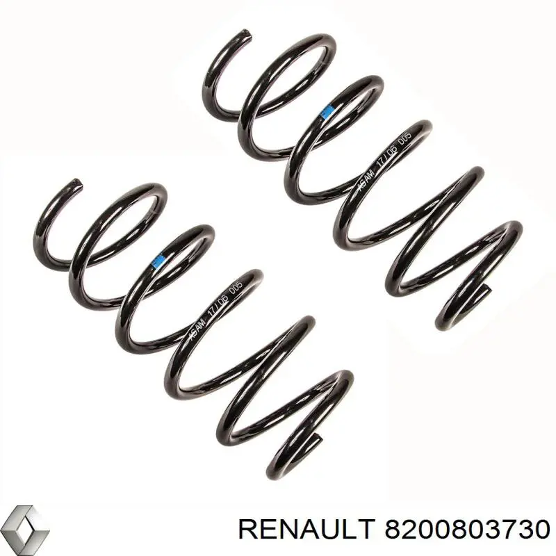 Пружина передня 8200803730 Renault (RVI)