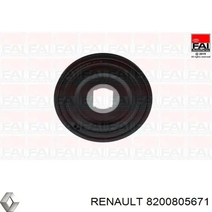 Шків колінвала 8200805671 Renault (RVI)