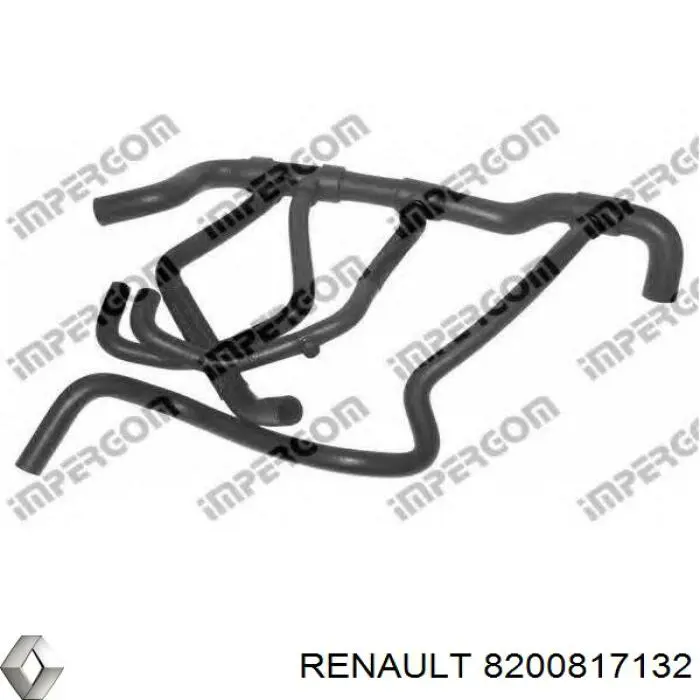 Шланг/патрубок радіатора охолодження, нижній Renault (RVI) 8200817132 ціна, від 38.18 USD