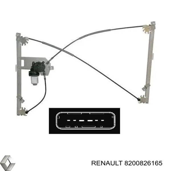 8200826165 Renault (RVI) Склопідйомник (механізм переміщення скла)