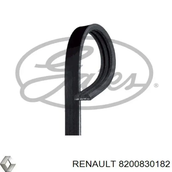 Клиновий ремінь Renault (RVI) 8200830182 ціна, від 4.09 USD