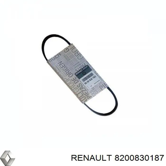 Клиновий ремінь Renault (RVI) 8200830187 ціна, від 6.61 USD