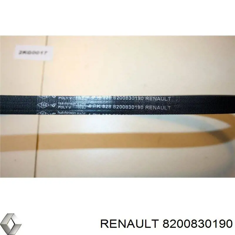 Клиновий ремінь Renault (RVI) 8200830190 ціна, від 6.16 USD