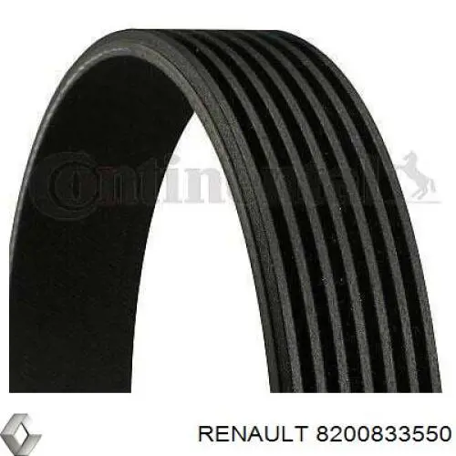 Клиновий ремінь Renault (RVI) 8200833550 ціна, від 13.95 USD