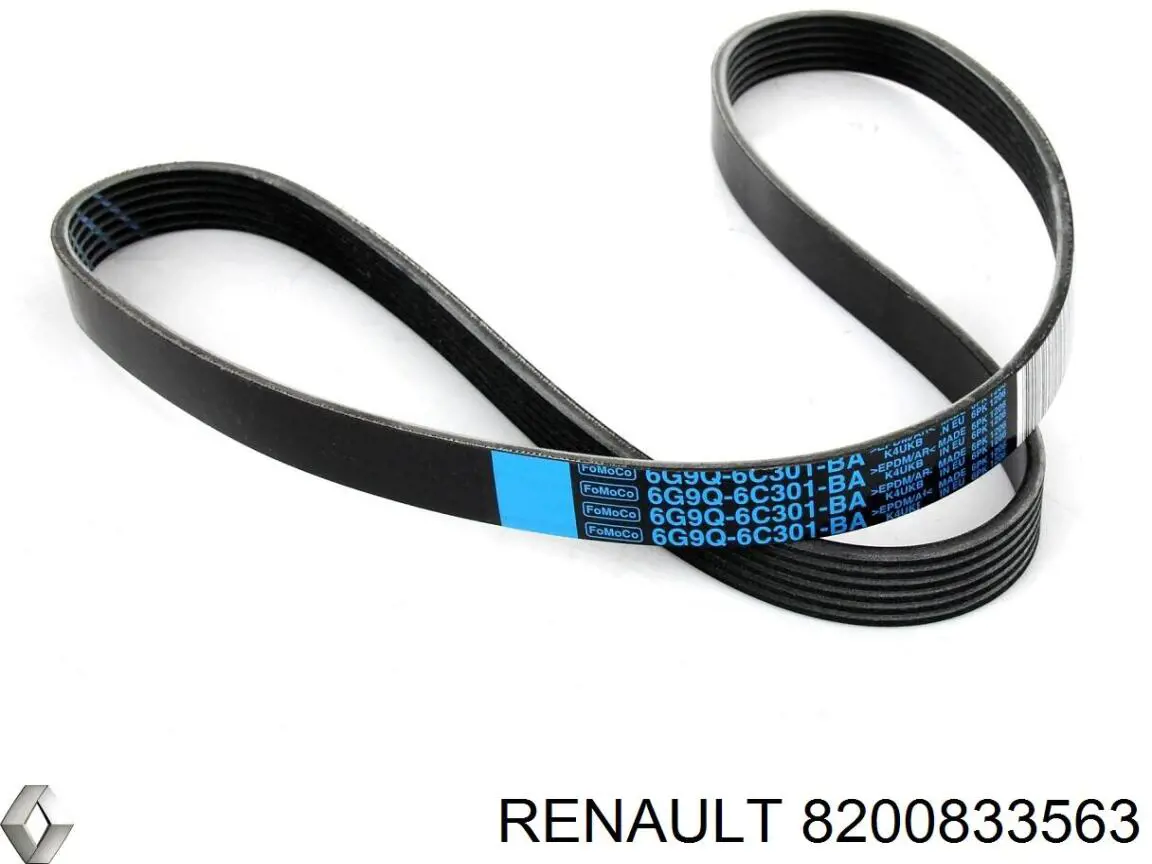 Клиновий ремінь Renault (RVI) 8200833563 ціна, від 13.03 USD
