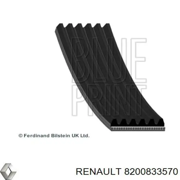 8200833570 Renault (RVI) Поліклиновий ремінь
