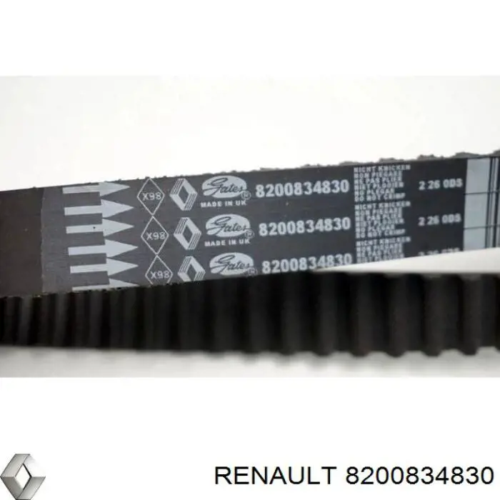 Зубчастий ремінь Renault (RVI) 8200834830 ціна, від 22.11 USD