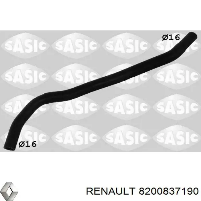 8200837190 Renault (RVI) Шланг розширювального бачка, нижній