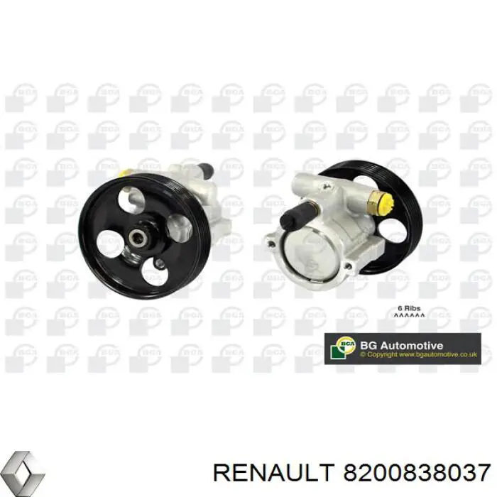 Насос ГПК Renault (RVI) 8200838037 ціна, від 95.26 USD