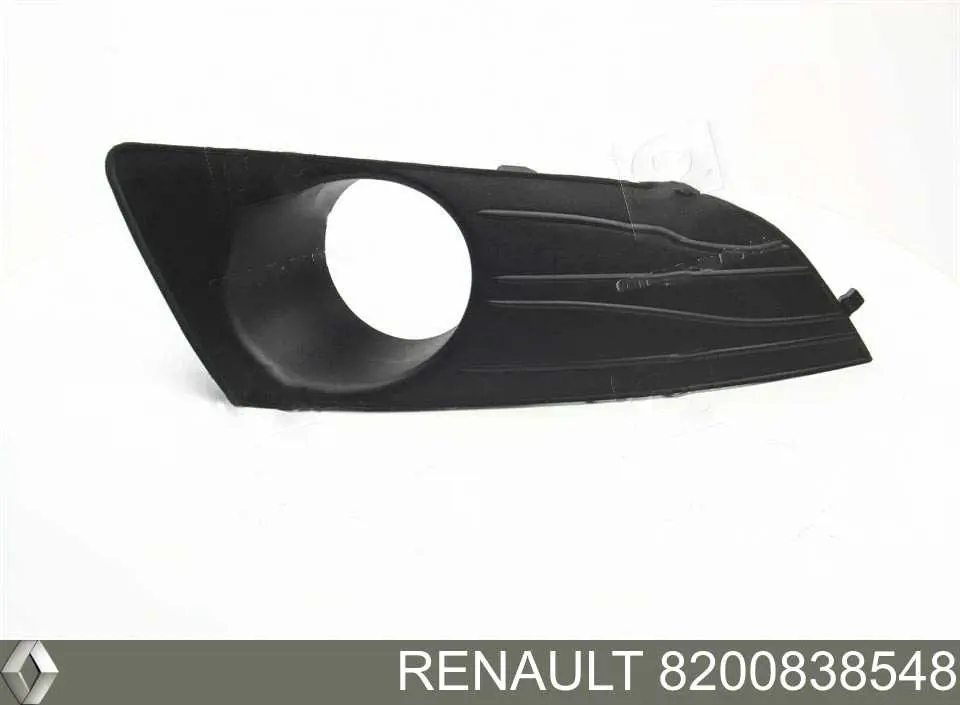 Купити 8200838548 Renault (RVI) Заглушка/ решітка протитуманних фар бампера переднього, права