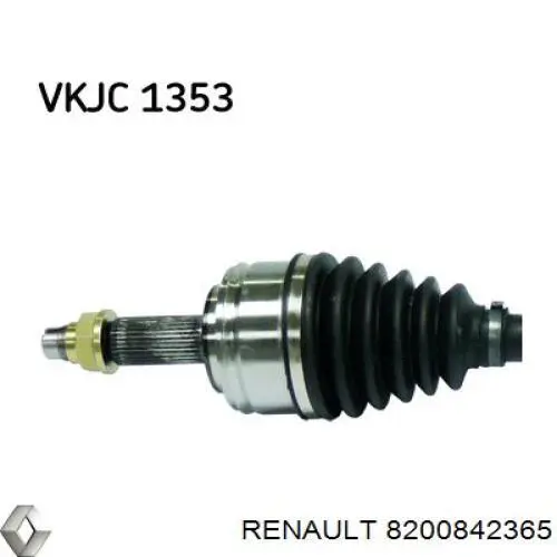 Піввісь (привід) передня, ліва 8200842365 Renault (RVI)