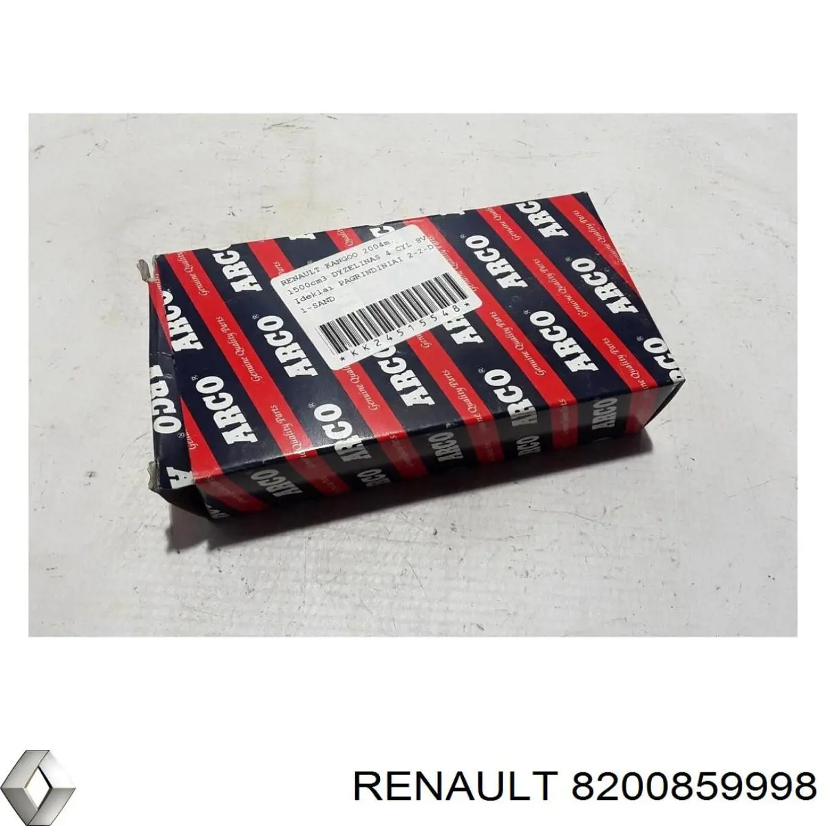 8200859998 Renault (RVI) вкладиші колінвала, корінні, комплект, стандарт (std)