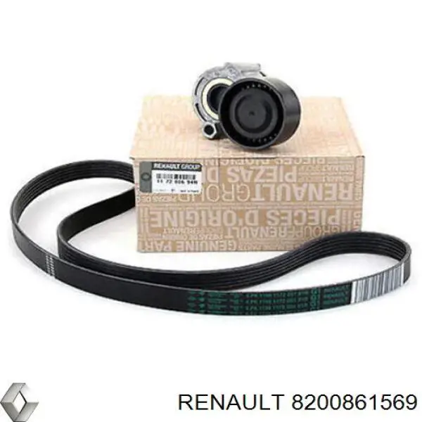 Натягувач приводного ременя Renault (RVI) 8200861569 ціна, від 12.68 USD
