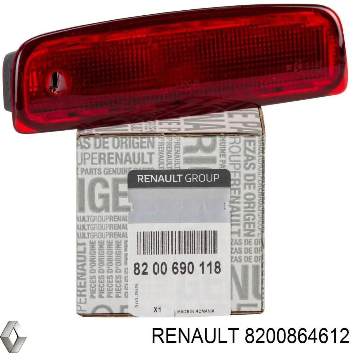 Ліхтар задній лівий Renault (RVI) 8200864612 ціна, від 42.64 USD