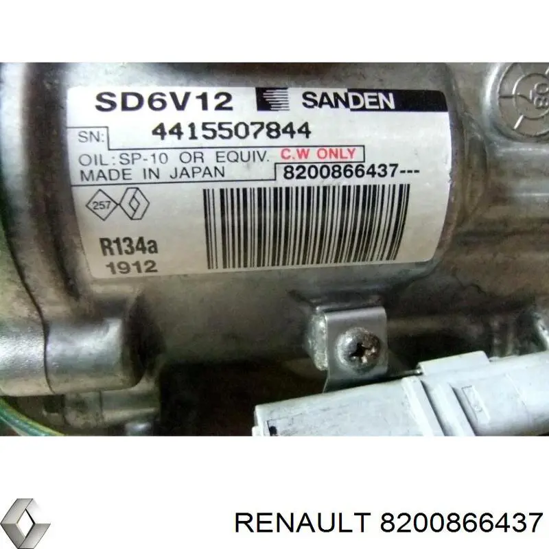 8200866437 Renault (RVI) компресор кондиціонера