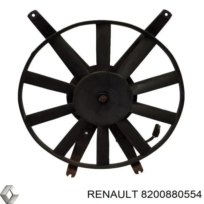 8200880554 Renault (RVI) дифузор радіатора охолодження, в зборі з двигуном і крильчаткою