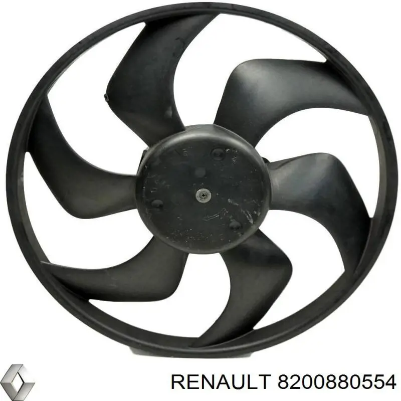 Купити 8200880554 Renault (RVI) Дифузор радіатора охолодження, в зборі з двигуном і крильчаткою