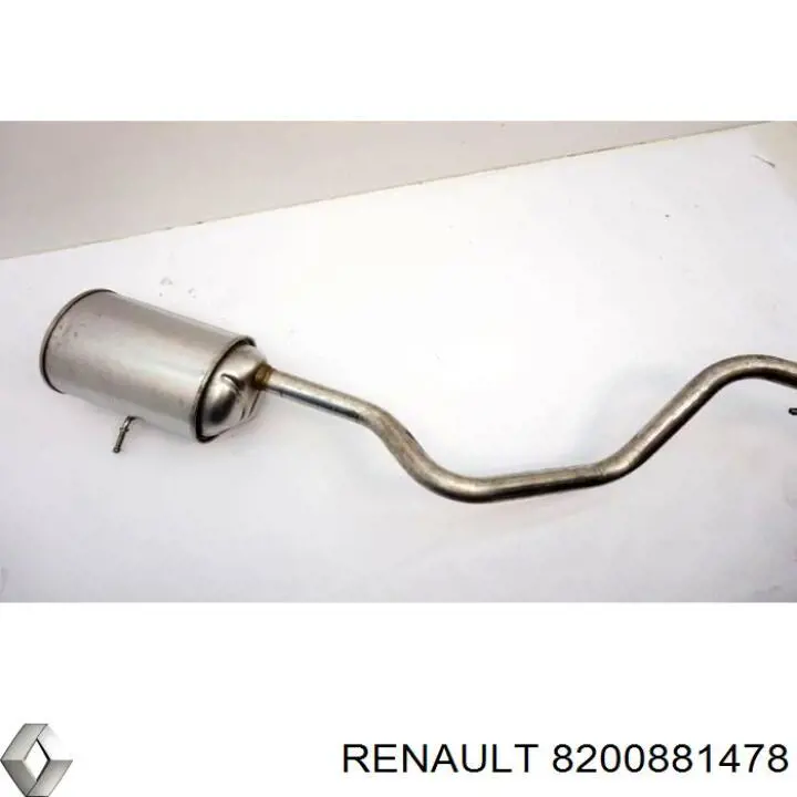 Глушник, задня частина на Renault Clio (BR01, CR01)