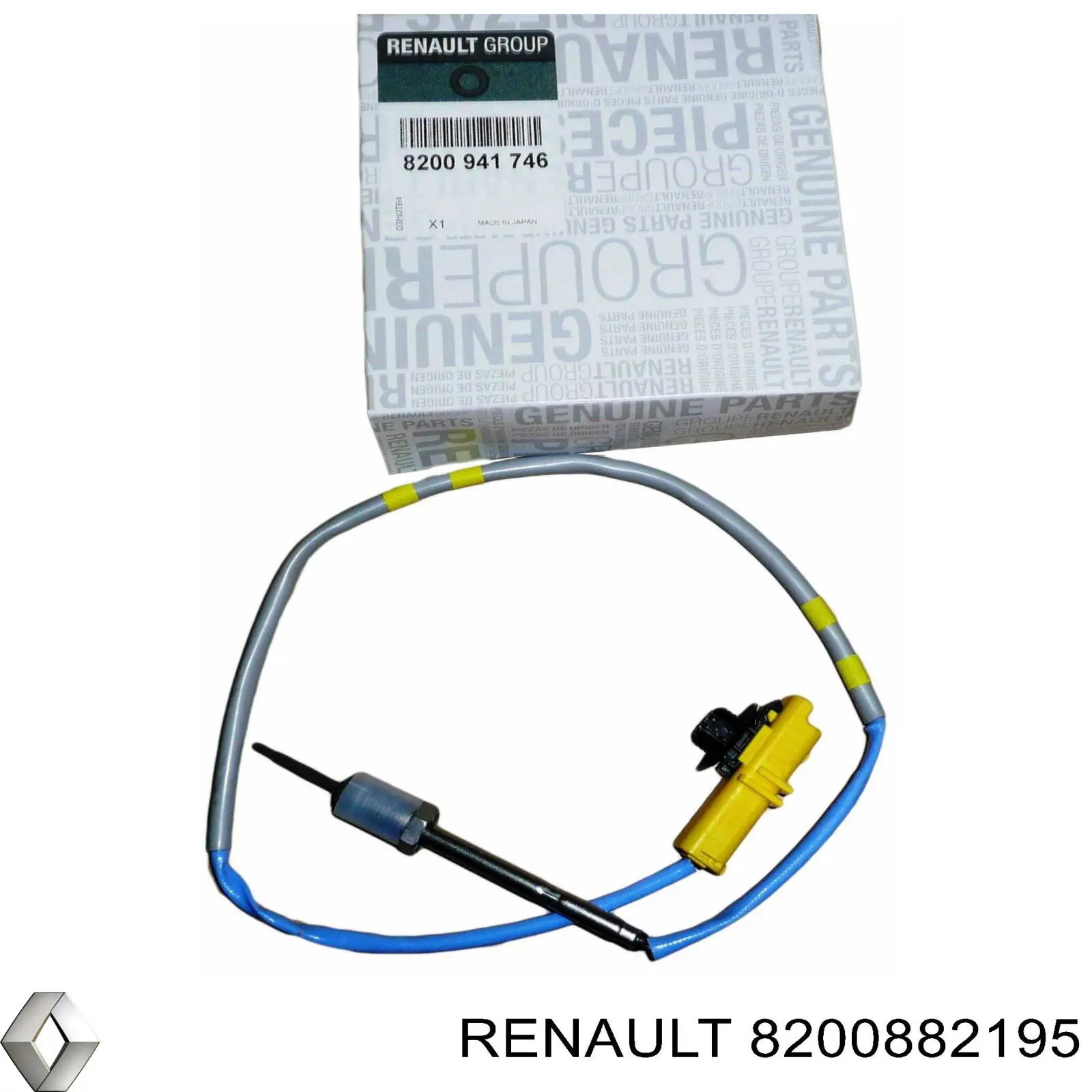8200882195 Renault (RVI) датчик температури відпрацьованих газів (вг, перед турбіною)