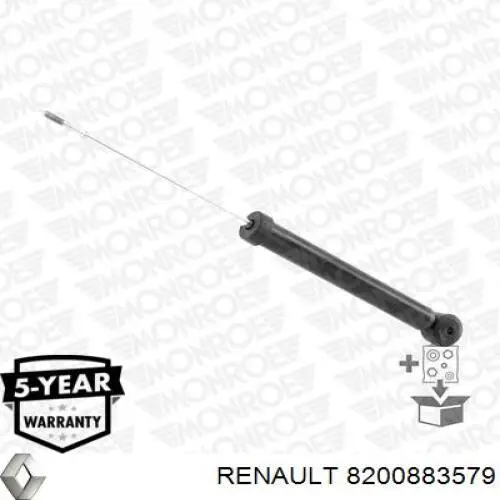 Амортизатор задній Renault (RVI) 8200883579 ціна, від 19.00 USD