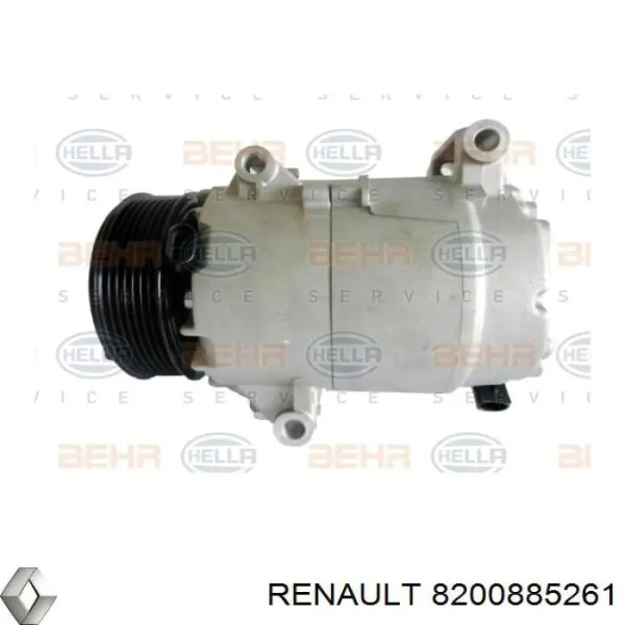 Компресор кондиціонера 8200885261 Renault (RVI)