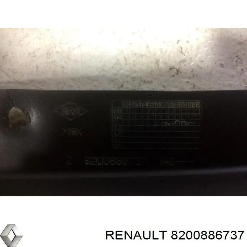 Бризковики задній, правий Renault (RVI) 8200886737 ціна, від 4.51 USD