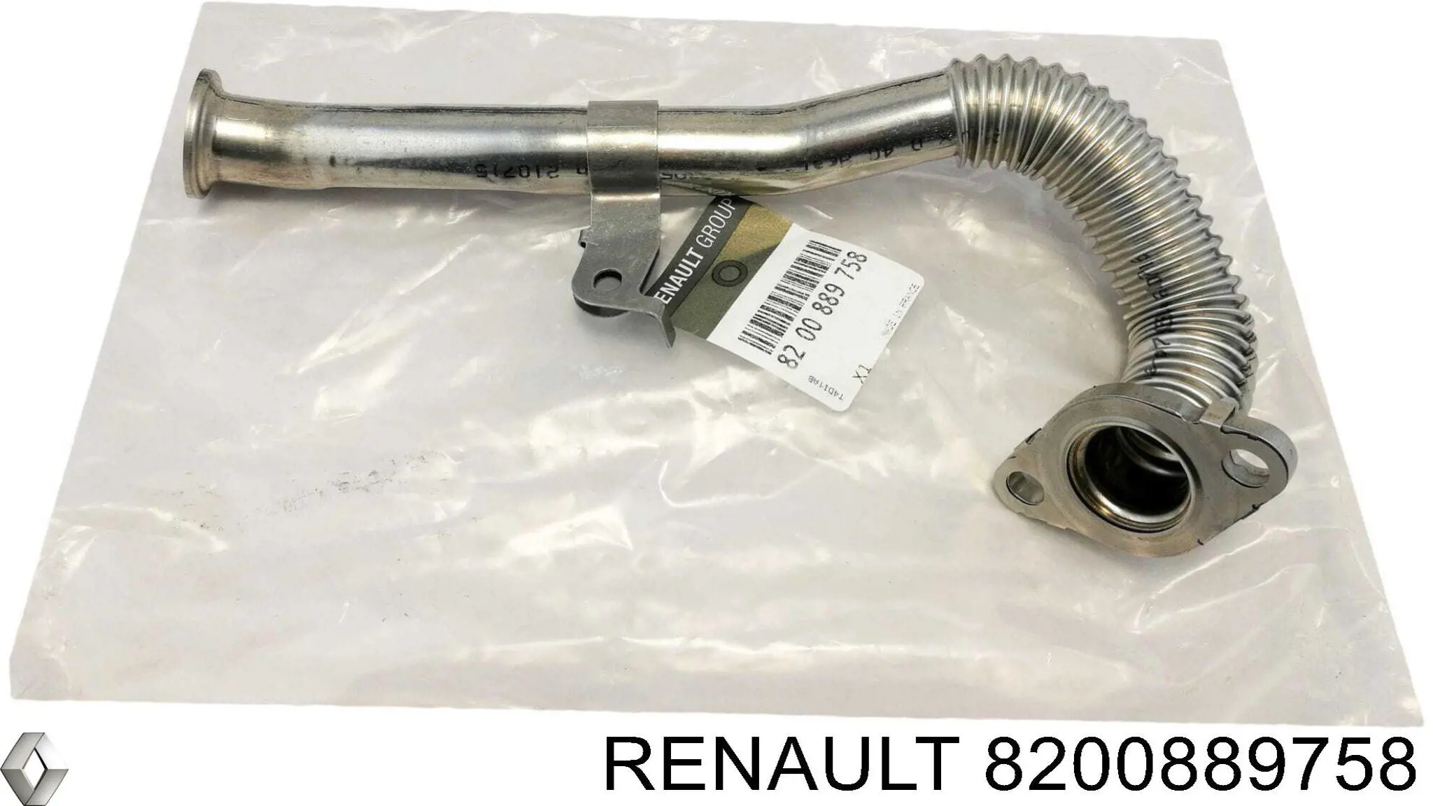 8200889758 Renault (RVI) Шланг (патрубок) радіатор EGR, подача
